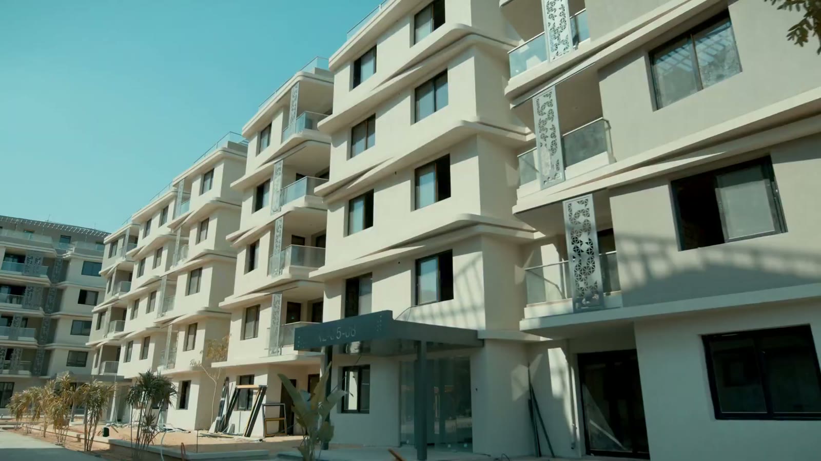 Finished apartment facades in Badya